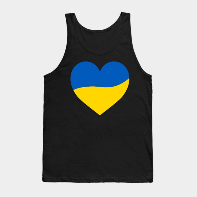 Ukrainian Heart Tank Top by BK55